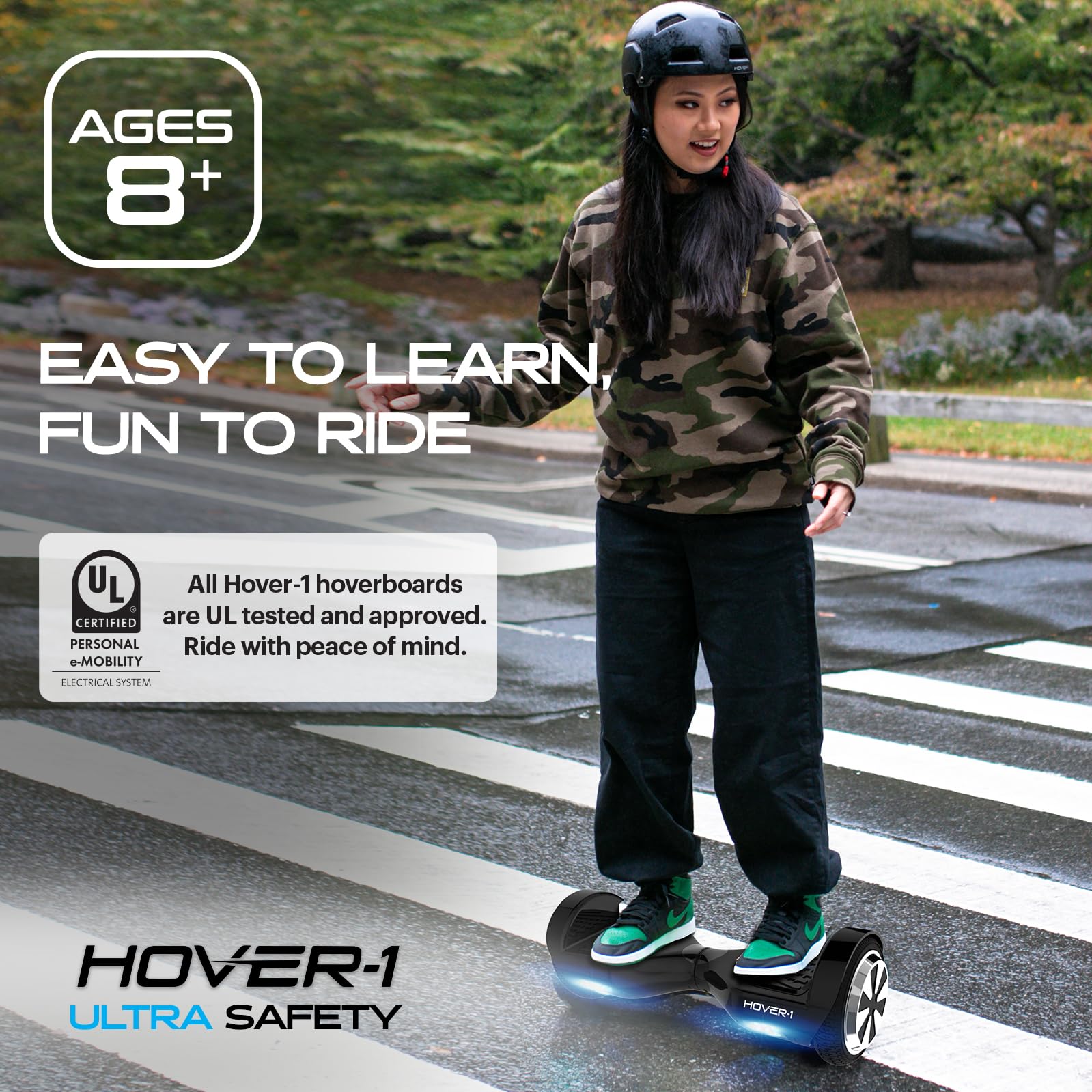 Hover-1 Ultra Electric Self Balancing Scooter - 9  MPH Top Speed, 9  Mile Range, 400  W Motor, Long-Lasting Li-Ion Battery, Ride