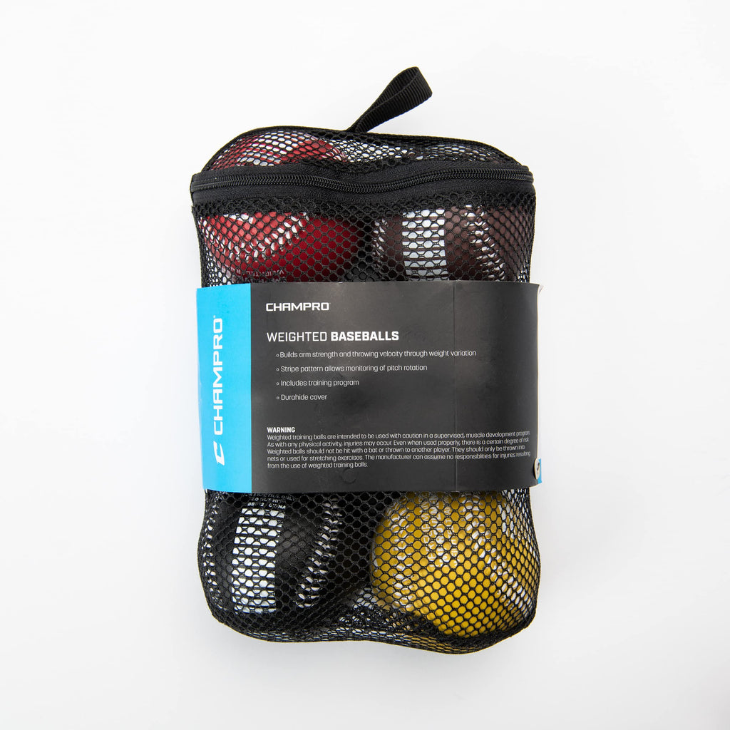 Champro Training Baseballs, Set Of 6 (Red/Maroon/Green/Yellow/Blue/Black, 9-Inch)