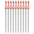 Wanyifa Titanium Tent Nail Pegs Stakes Hook Pin Camping Tent Nail Pack Of 10