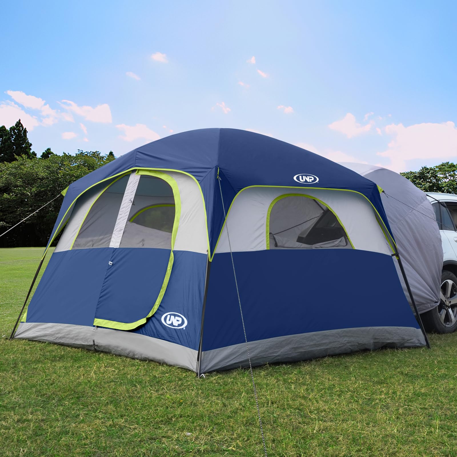 Unp Suv Tent For Camping, 6-Person Car Camping Tents, Suv Tailgate Tent For Outdoor, Easy Set Up With Rainfly 10'X9'X78In(H) (Da