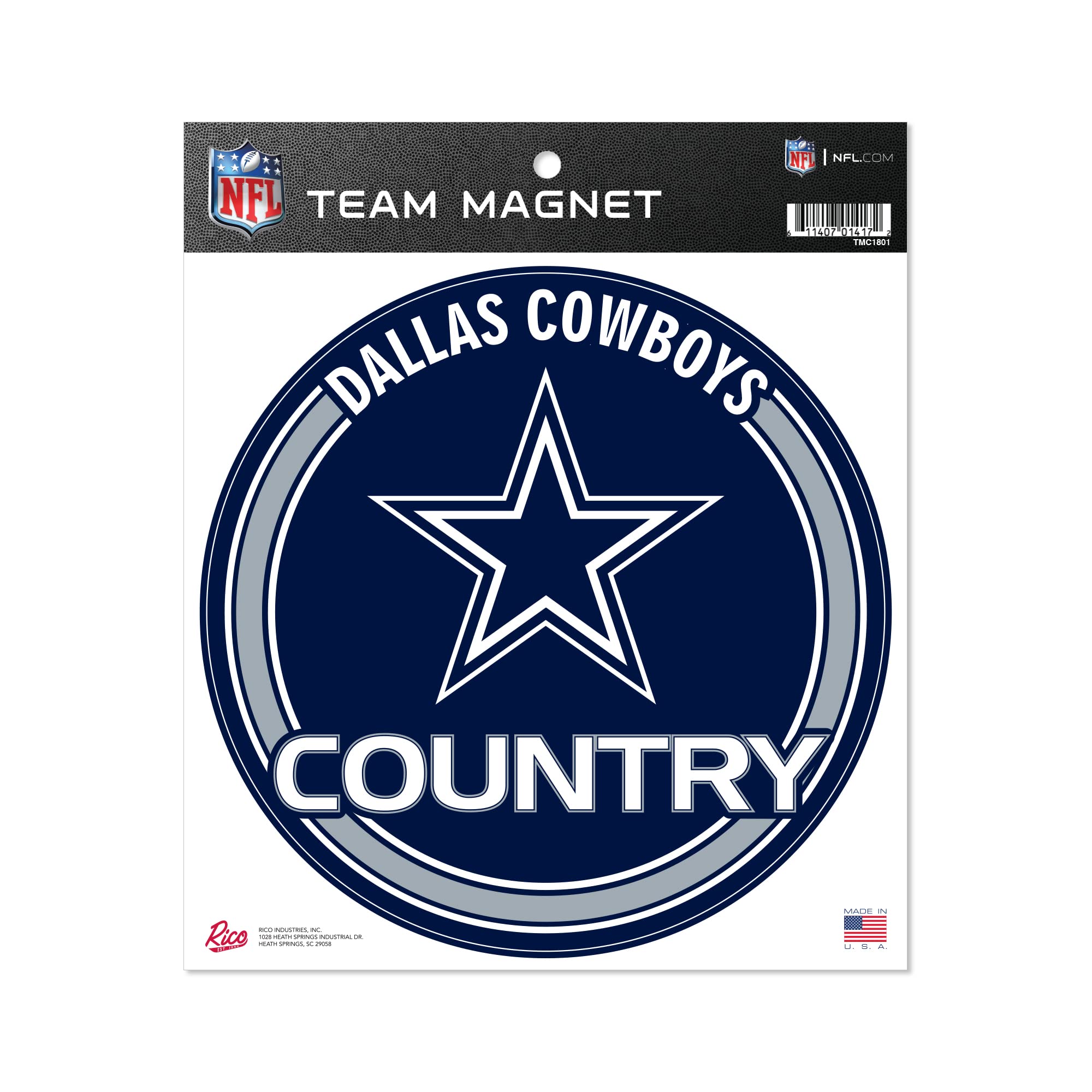 Rico Industries Nfl Dallas Cowboys 8'' Round Magnet