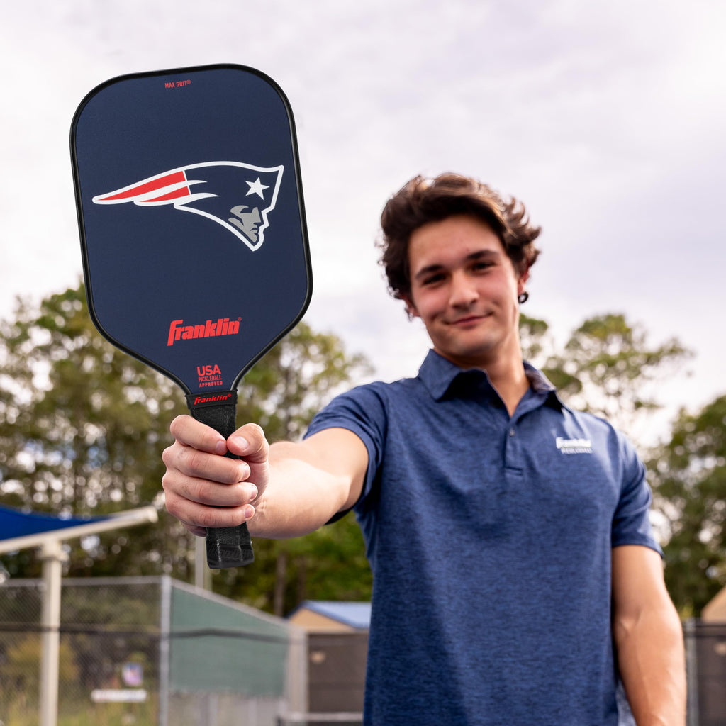 Franklin Sports Nfl New England Patriots Pickleball Paddle - Pickleball X - Polypropylene Core, Team Logo - Nfl Official License