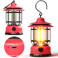 KUNDGLA Retor LED Pink Camping Lanterns 1 Pack 1500 LM Step-Less Dimming Lightweight Battery Powered USB Rechargeable Flashlight