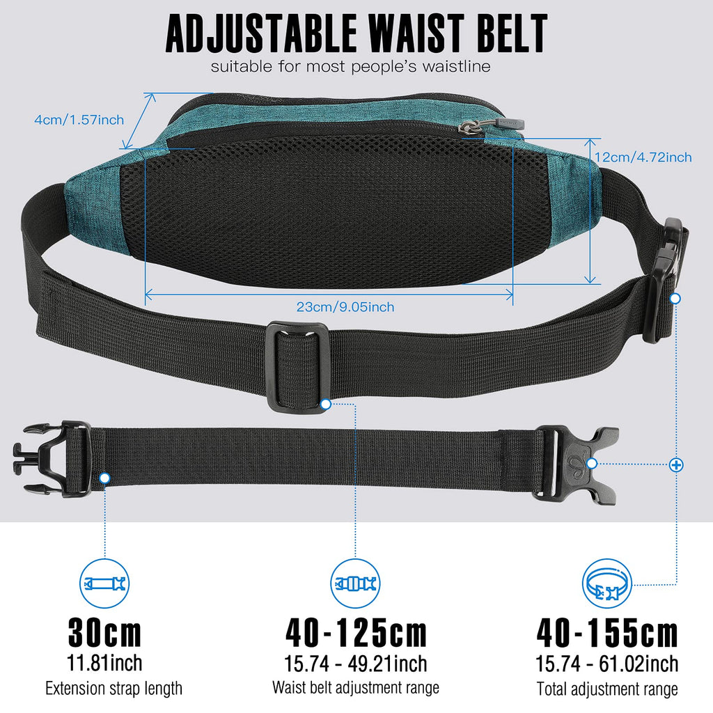 Waterfly Fanny Pack Waist Bag: Small Hip Pouch Bum Bag Fannie Pack Phanny Fannypack Waistpack Bumbag Beltbag Sport Slim Fashiona