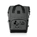 Picnic Time - Disney Mickey Mouse Otg Roll-Top Cooler Backpack, Hiking Backpack Cooler, Soft Cooler Bag, (Heathered Gray)