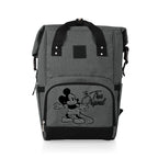 Picnic Time - Disney Mickey Mouse Otg Roll-Top Cooler Backpack, Hiking Backpack Cooler, Soft Cooler Bag, (Heathered Gray)