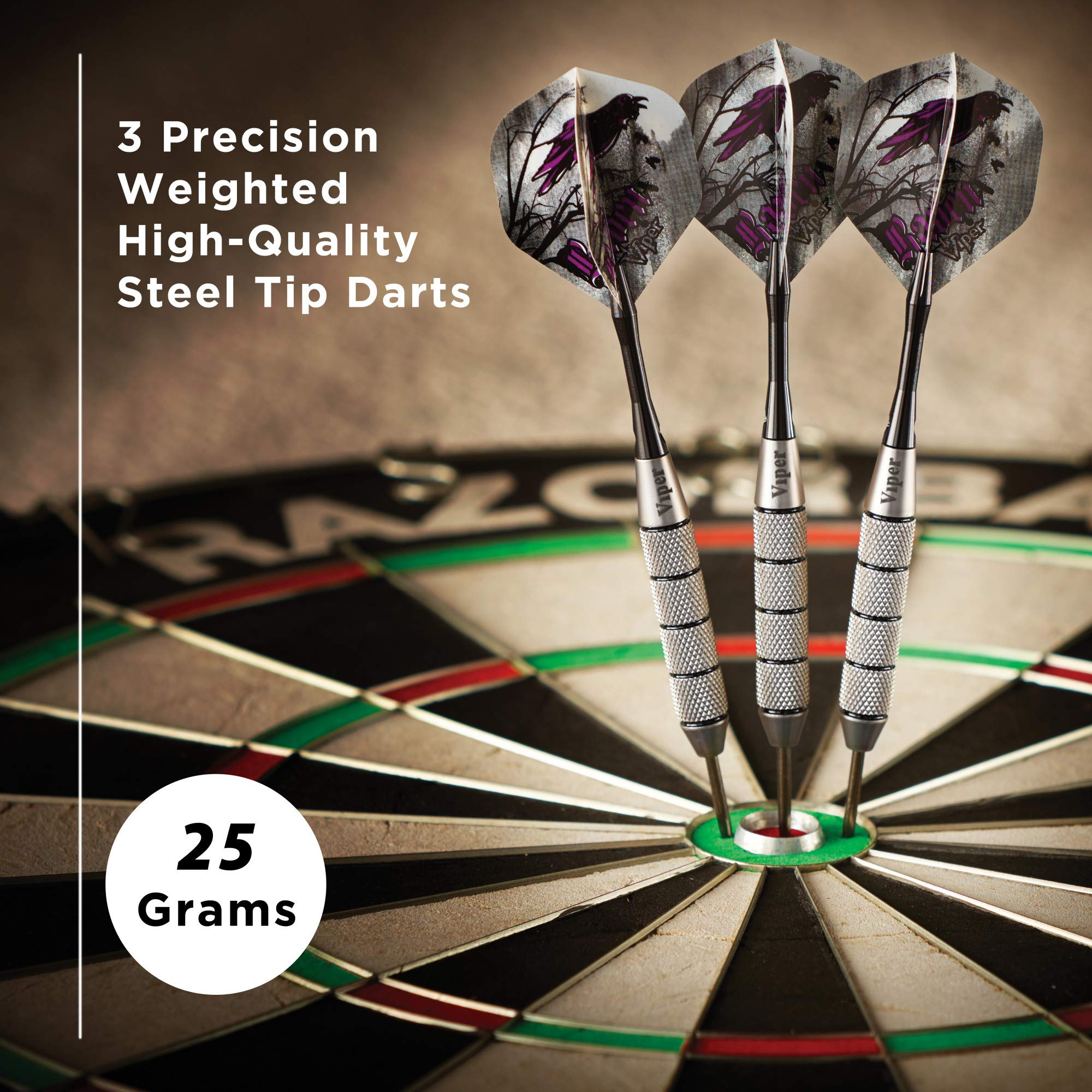 Viper Underground Raven Steel Tip Darts 25 Grams