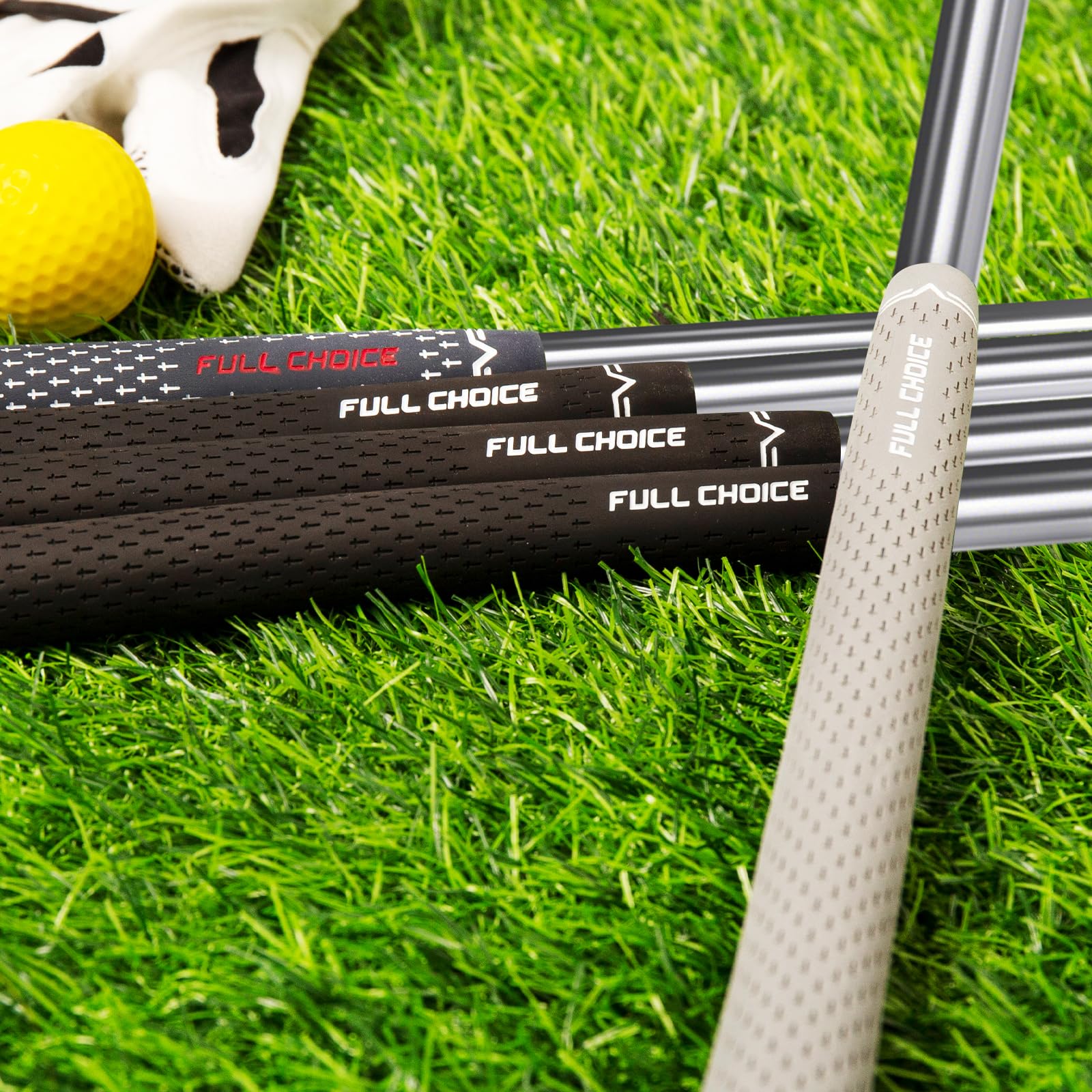 Full Choice Rubber Golf Club Grips, Advanced Texture Control And High Feedback Golf Putter Grips