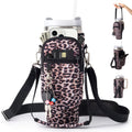 Water Bottle Carrier Bag With Phone Pocket For Stanley Cup 40/30Oz,Insulated Neoprene Water Bottle Holder Cross-Boday Bag With A