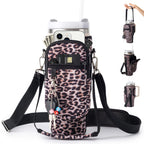 Water Bottle Carrier Bag With Phone Pocket For Stanley Cup 40/30Oz,Insulated Neoprene Water Bottle Holder Cross-Boday Bag With A