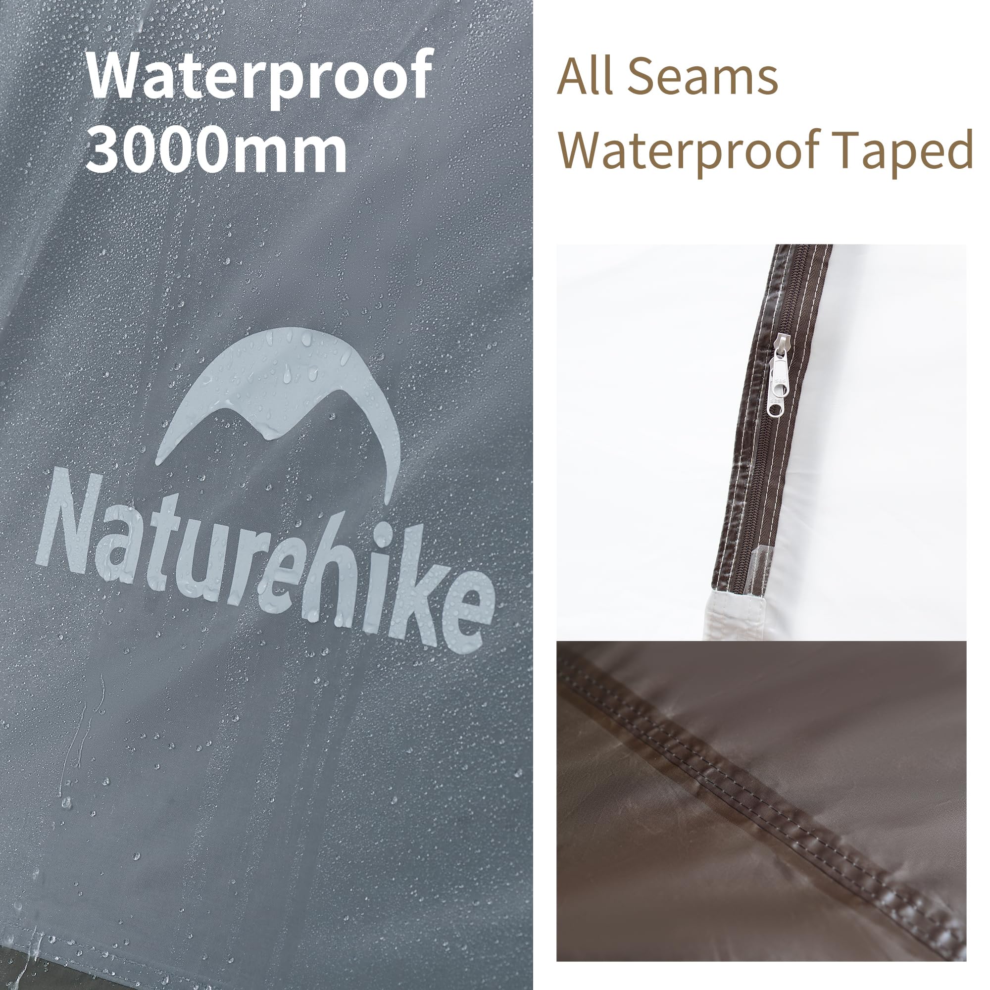 Naturehike Cape 6 Person 8 Person Camping Tent, 60S Easy Setup Instant Tent Pop Up Tent, Waterproof Large Tall 6/8 Person Tents