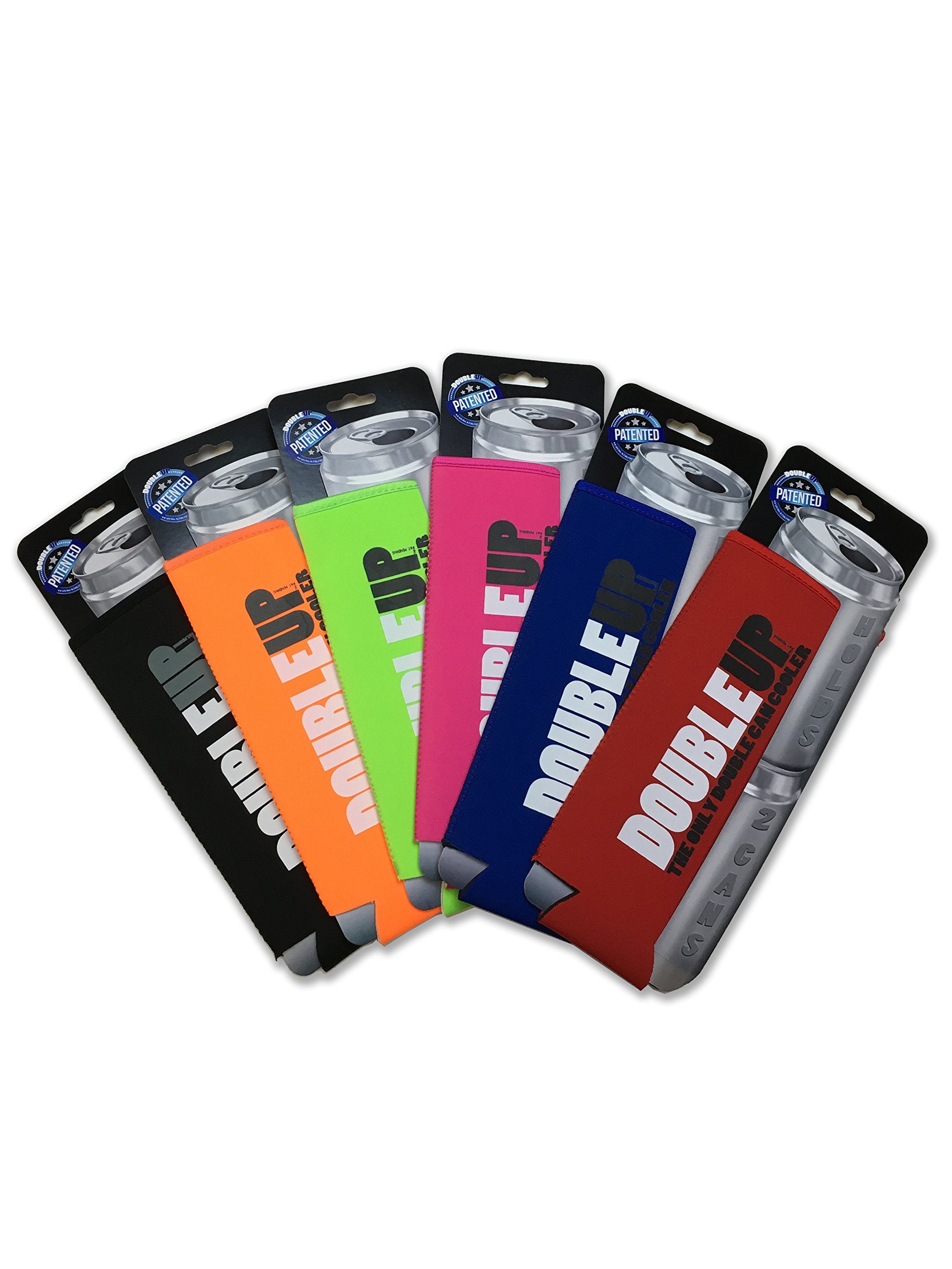 Doubleup 16 Oz Neoprene Can Cooler, Blue, Perfect For Tailgates, Parties, Beach, Boating, Concerts, Camping, Festivals, Gifts