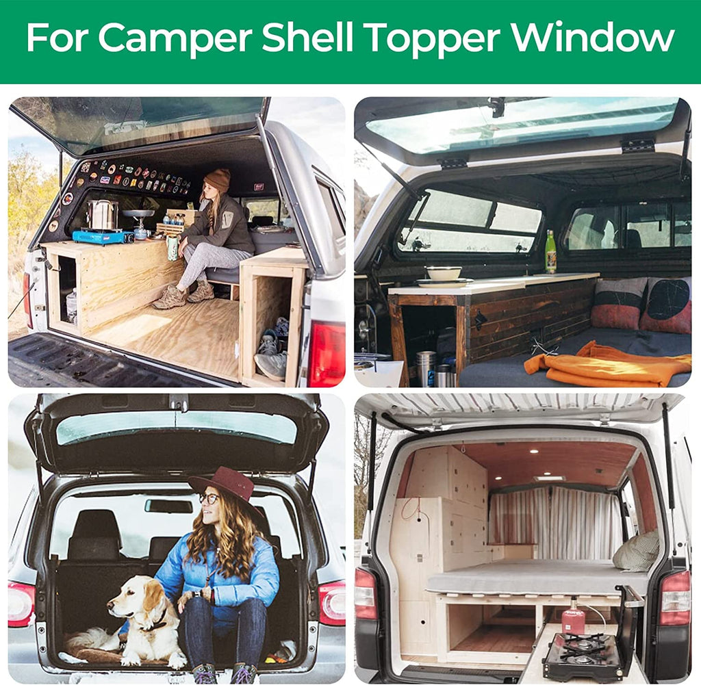 C1609209 16 Inch 38Lb169N Gas Struts Shocks Spring Lift Support For Leer Camper Shell Rear Windows Door Truck Topper Cap Toolbox