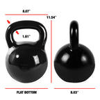 Cap Barbell Sdk2-080 Powder Coated Cast Iron Kettlebell, 80 Lb., Black