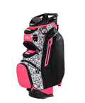Sun Mountain Womens C130 Lightweight Cart Golf Bag, 14-Way Top, 2026 Model, Pink Black Abtract