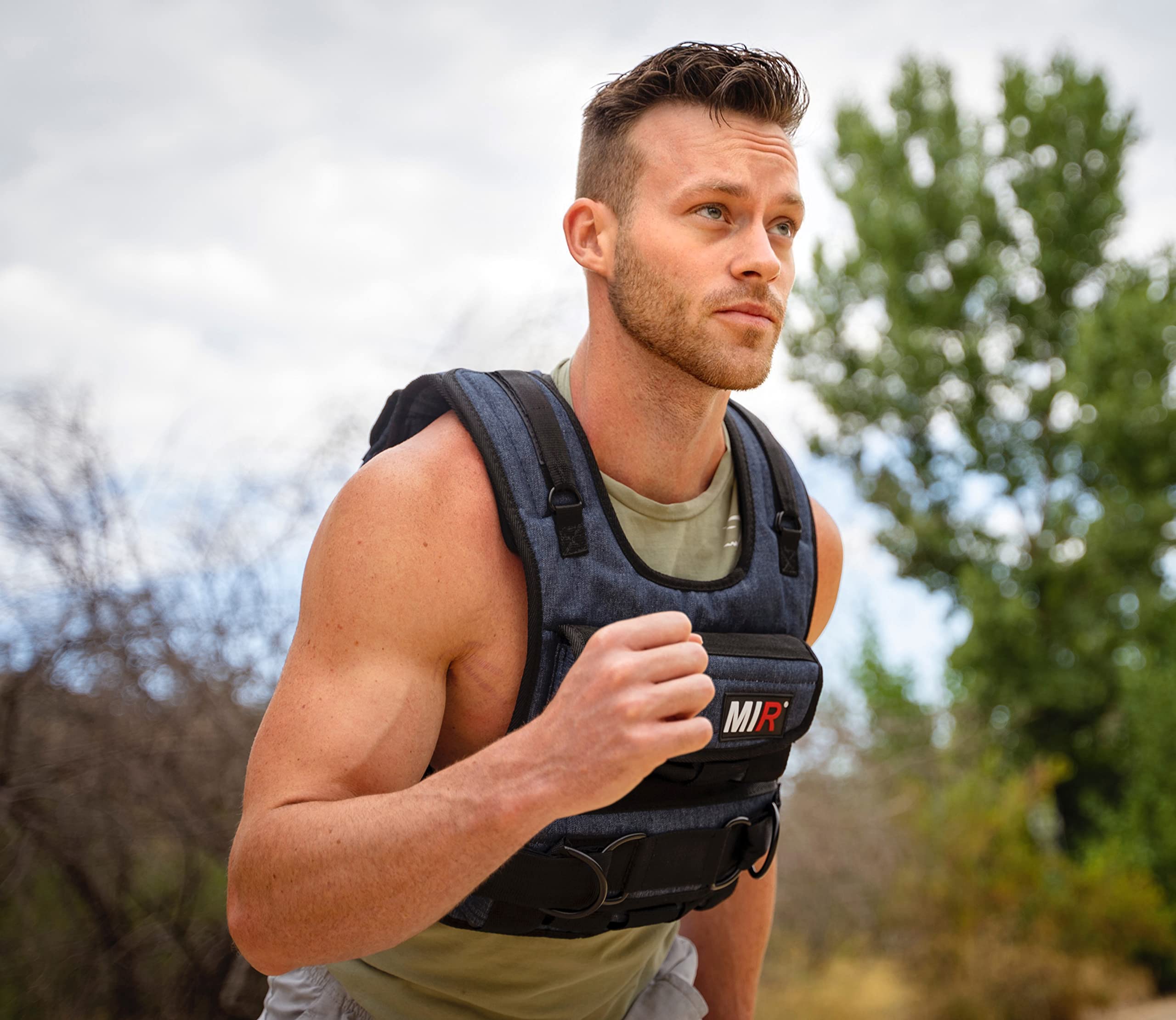 miR Air Flow Weighted Vest with Zipper Option 20lbs - 60lbs (60lbs, Standard)