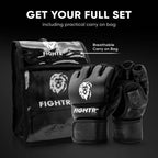 Fightra Pro Mma Gloves For Grappling Sparring Training, Kickboxing Martial Arts Muay Thai Punching Bag Mitt Training Boxing For