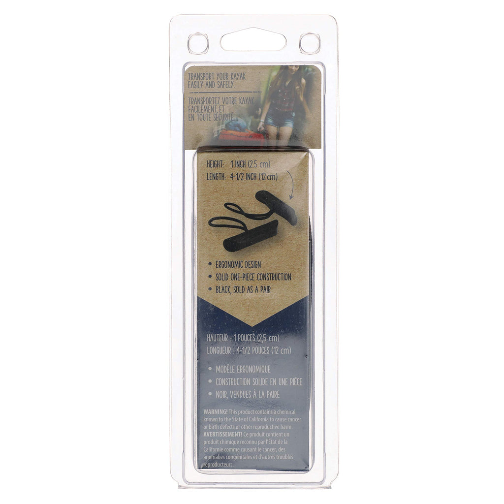 Attwood 11944-7 Kayak Handle Replacement Set (Pack Of 2), Black