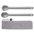 OUTXE Titanium Long Handle Spork and Spoon, 8.7-Inch Camping Set