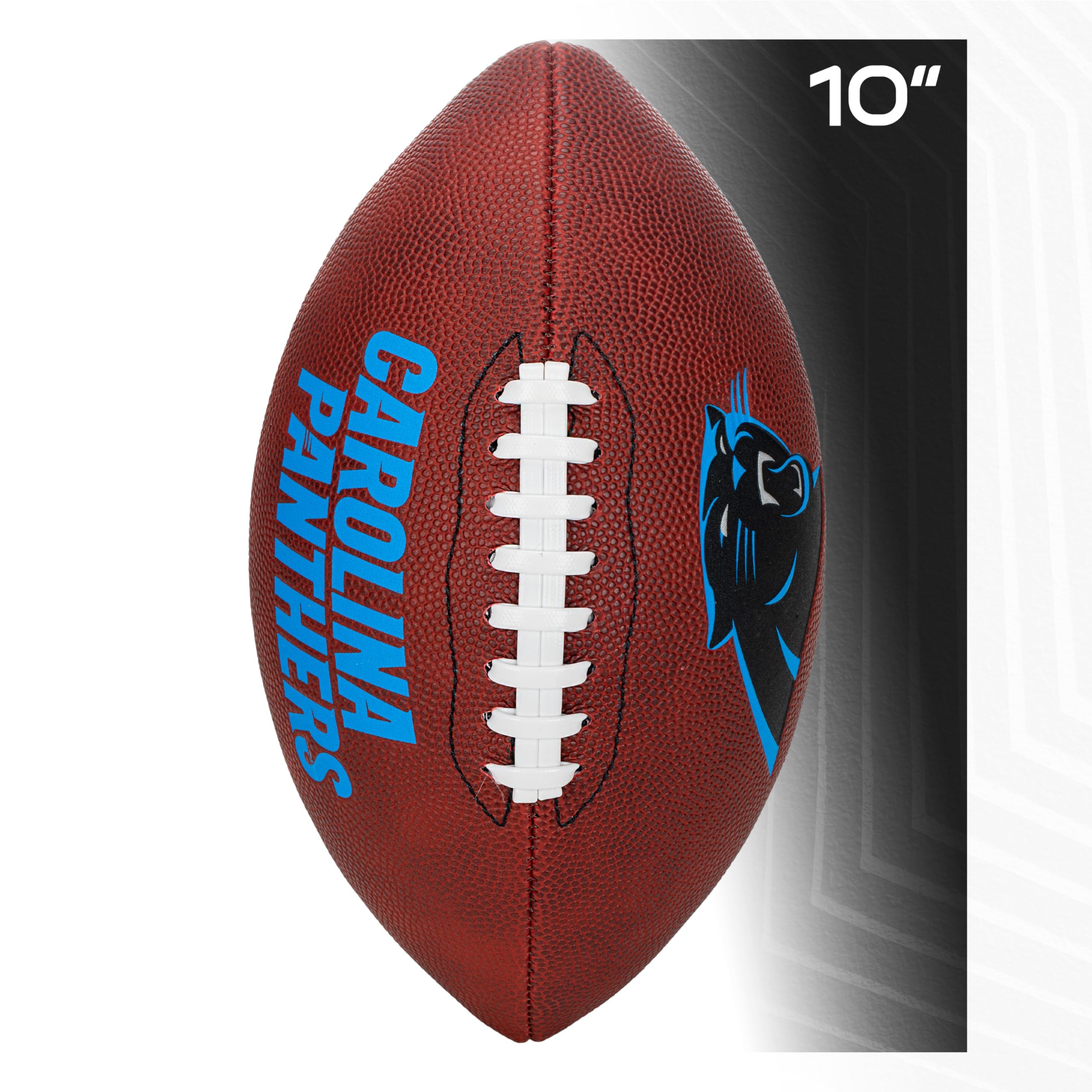 Franklin Sports Nfl Carolina Panthers Football - Youth Junior Size Football For Kids - Official Nfl Team Logo + Colors Youth Bal