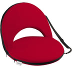Alpcour Folding Stadium Seat - Deluxe Outdoor Camping Reclining Waterproof Cushion Chair For Bleachers - Best 6-Position Back Su