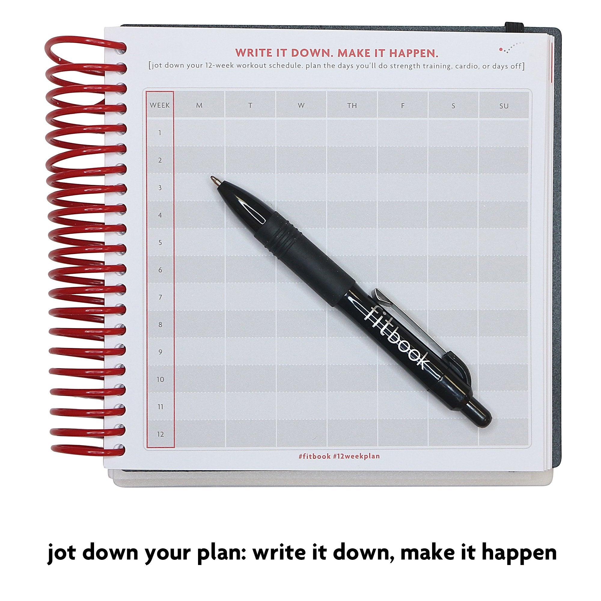 2020 Fitlosophy Fitbook: Fitness Journal And Planner For Workouts, Weight Loss And Exercise, White Single (12-Week)