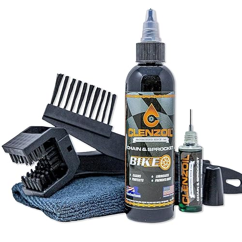 Clenzoil Chain & Sprocket Bike Chain Cleaning Oil & Tool Kit | Cleaner Lubricant Protectant [Clp] | Bike Chain Cleaner + Chain L