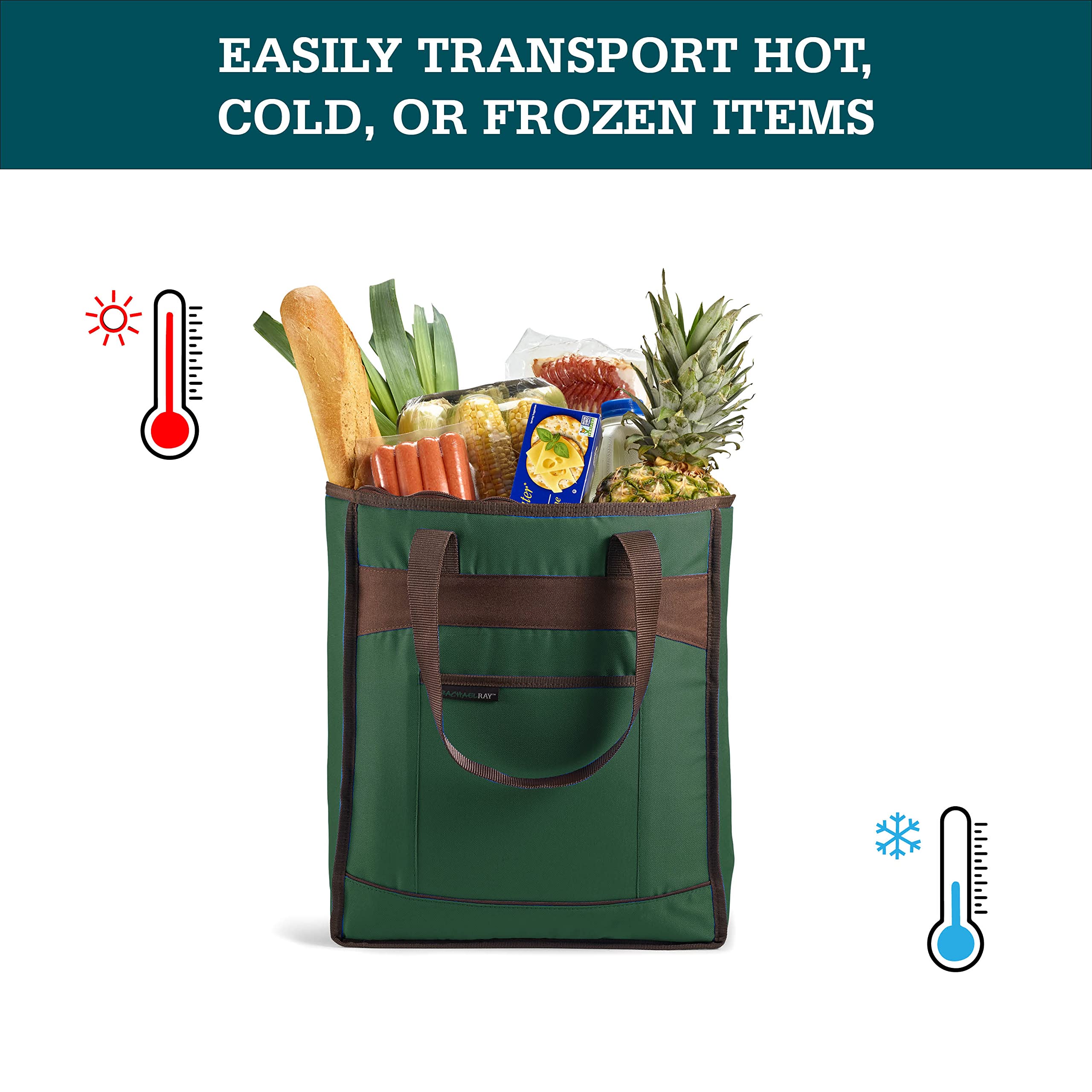 Rachael Ray Chillout Cooler Bag, Insulated Cooler Bag, Soft Cooler Bag, Cooler Bags Insulated Leak Proof, Cooler Lunch Bag, Cool