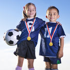 Juvale 12 Pack Gold Winning Participation Medal Awards For Contests With Neck Ribbon For Sports, Competitions, Tournaments, Spel