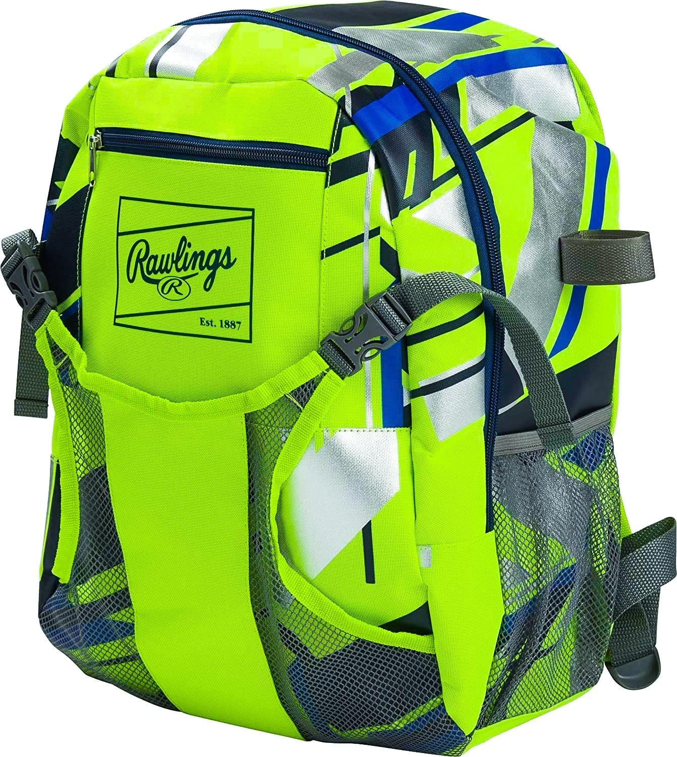 Rawlings | REMIX Baseball & Softball Equipment Bag | T-Ball / Rec / Travel | Backpack - Green