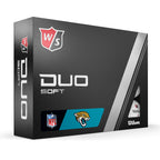 Wilson Staff 2023 Duo Soft Nfl Golf Balls - 12 Balls, White, Jacksonville Jaguars