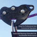 Fusion Climb Advent Military Tactical Edition Speed Super Stainless Steel Trolley Pulley Black 50Kn