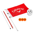 Callaway Golf Flagstick & Cup Set, 7 Nylon Flag, 3 Soft-Flight Balls