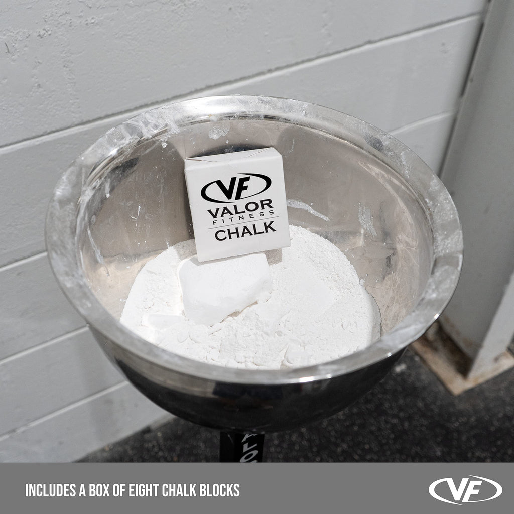 Valor Fitness Ch-1 Chalk Holder Station For Home Or Commercial Gyms, Including Ch-2 Gym Chalk For Improved Grip And Performance