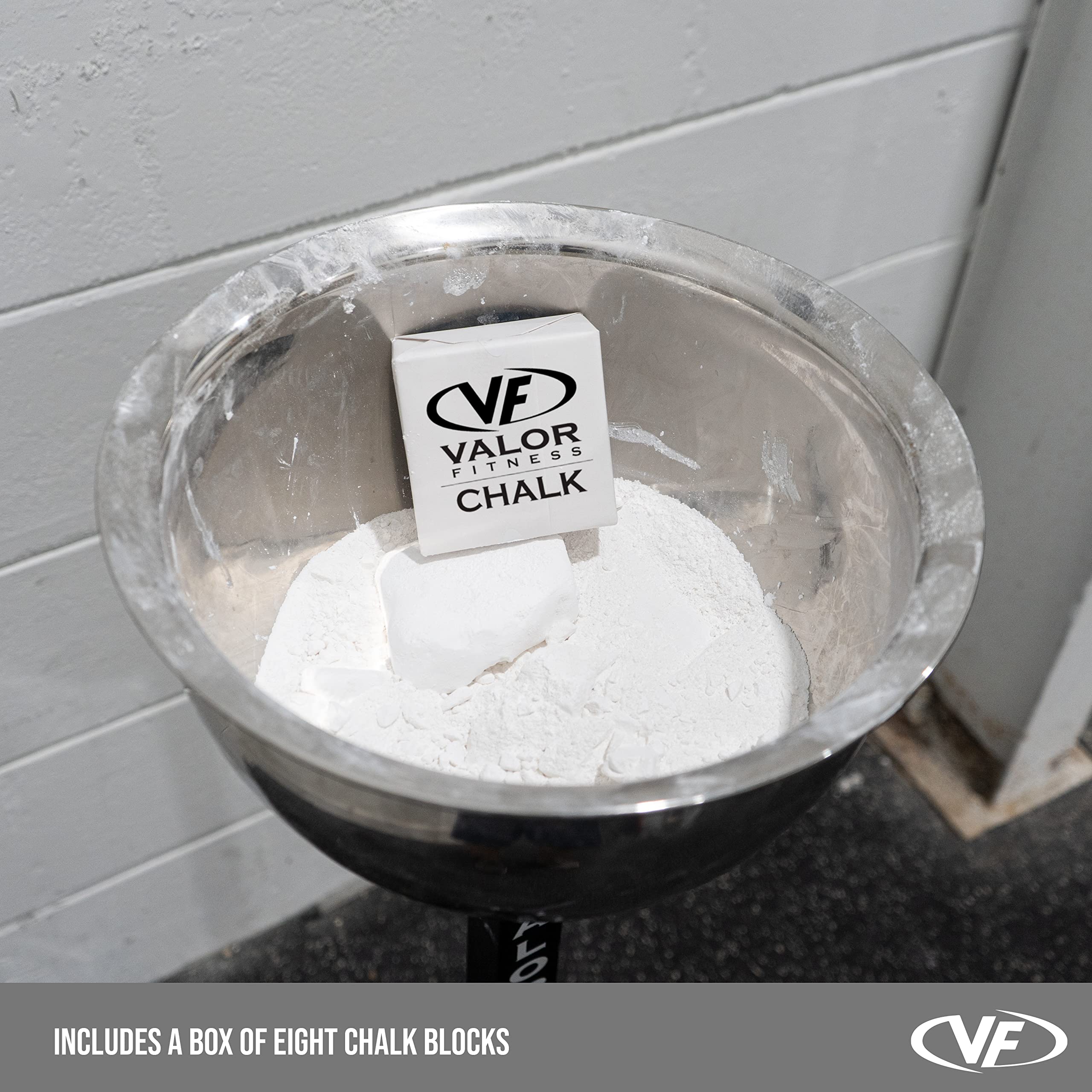 Valor Fitness Ch-1 Chalk Holder Station For Home Or Commercial Gyms, Including Ch-2 Gym Chalk For Improved Grip And Performance