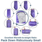 Atarashi Sleeping Bags For Adults, Womens Sleeping Bags For Camping, Hiking And Outdoors, 3-4 Seasons Warm Cold Weather, Lightwe