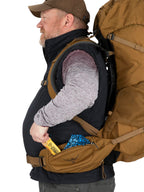 Osprey Rook 65L Mens Backpacking Backpack, Dark Charcoal/Silver Lining, Extended Fit