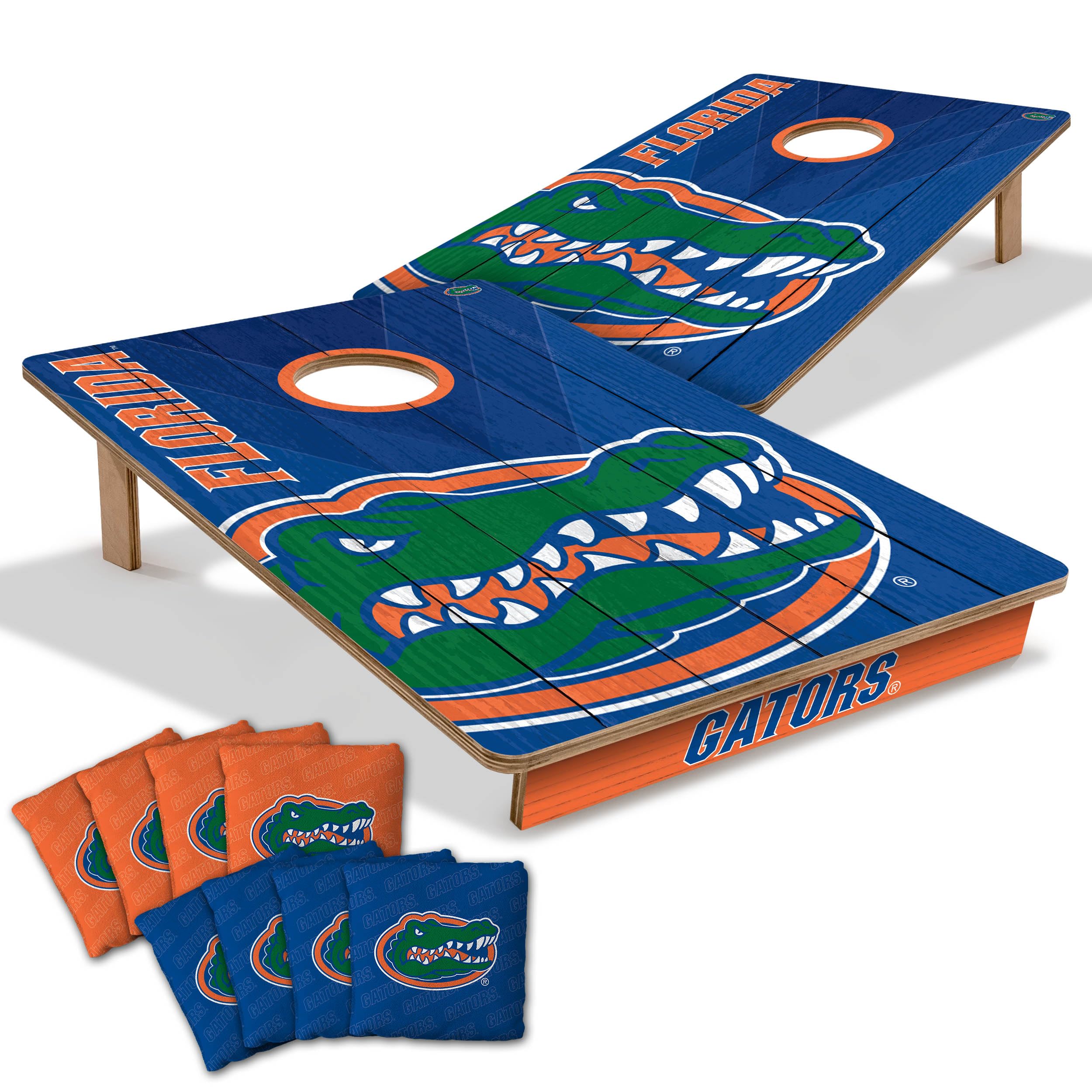 YouTheFan NCAA Florida Gators 2 x 3 Wood Cornhole Game with Logo Bags