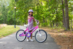 Dynacraft Magna Sapphire 20'' Bike - Sturdy Steel Frame, Front And Rear Hand Brakes, Adjustable Seat, Kickstand - Ideal For Ages