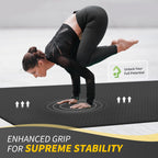 CAMBIVO Large Yoga Mat (6x 4), Extra Wide Workout Mat for Men and Women, 0.48 Thick Exercise Fitness TPE Mat for Home Gym, Y