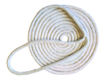 Tommy Docks 15 Ft Dock Line With 4,400 Lb Break Strength - 3/8 In Thick Double Braided Nylon Marine Rope Accessory - 12 In Eye S