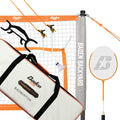 Baden Champions Portable Badminton Set | Regulation Net, 4 Racquets, 3 Shuttlecocks, Boundary & Carry Bag | Ideal For Backyard F