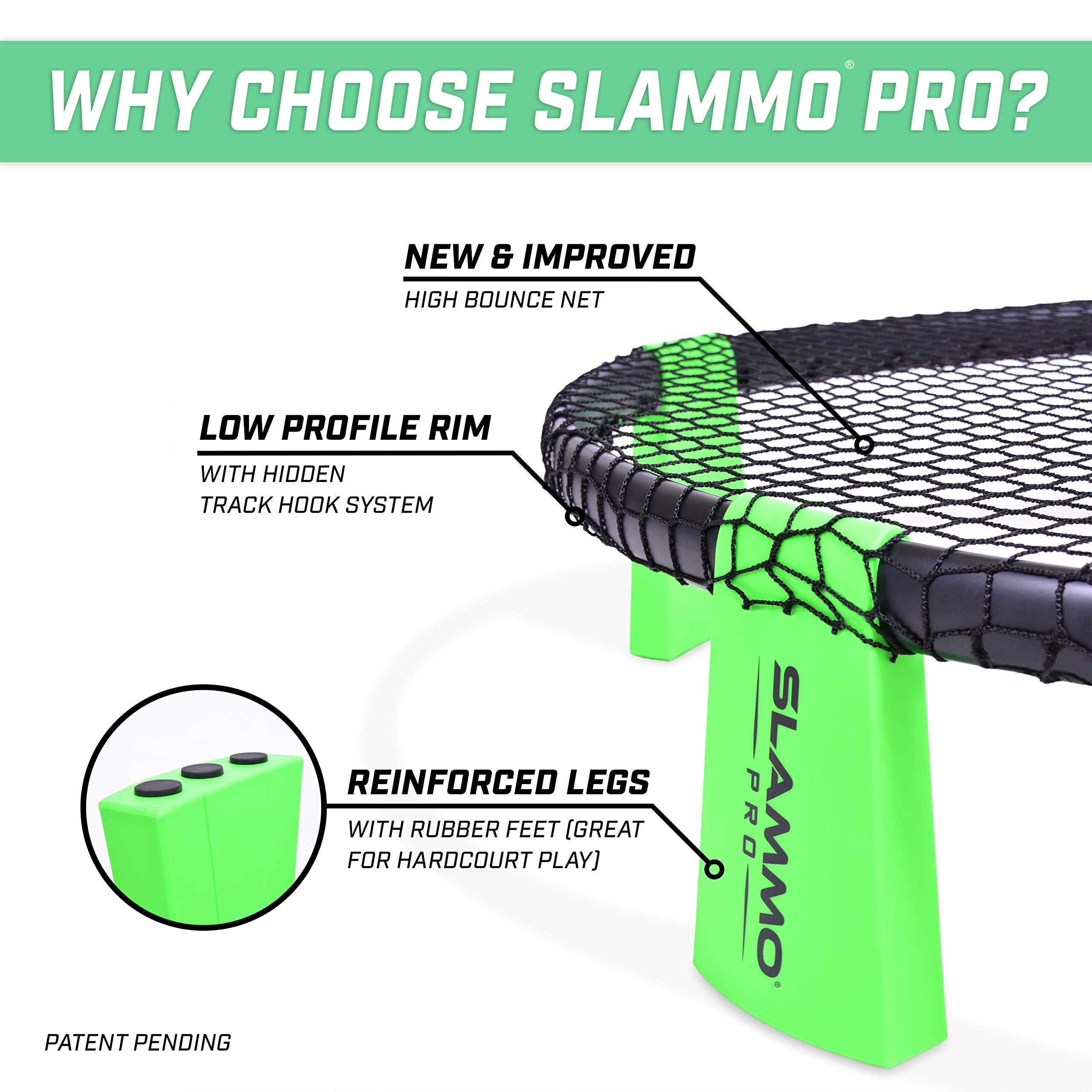Gosports Slammo Pro Game Set - New And Improved Pro Set With 3 Pro Balls, Pump And Carrying Case