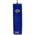 Team Golf Ncaa Florida Gators Embroidered Golf Towel Embroidered Golf Towel, Checkered Scrubber Design, Embroidered Logo