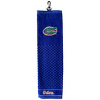 Team Golf Ncaa Florida Gators Embroidered Golf Towel Embroidered Golf Towel, Checkered Scrubber Design, Embroidered Logo