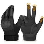 KUMGIM Outdoor Touchscreen Gloves for Work Motorcycle Climbing Hiking Black
