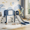 Garvee 8-in-1 Toddler Slide Indoor & Outdoor Playground Playset for Kids-Includes Climber, Basketball Hoop, Telescope, Tunnel, a