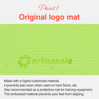 Primasole Yoga Mat With Carry Strap For Yoga Pilates Fitness And Floor Workout At Home And Gym 1/3 Thick (Lime Green Color) Pss9