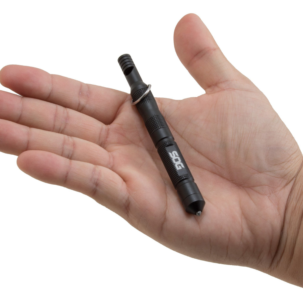 Sog Flint 4.3'' Survival & Defense Portable Compact Tool For Outdoors And Emergencies | Includes Glass Breaker And Whistle