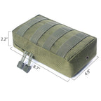 Tacticool 2 Pack Molle Pouches - Tactical Compact Water-Resistant Edc Pouch (2 Pack-Army Green)